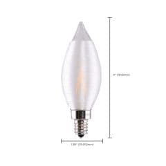 CA11 Candle Filament LED 4W (6-pack) — replacement bulb for CopperSmith electric lanterns (E12 socket)