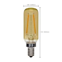 T6 Tubular LED 2.5W (6-pack) — replacement bulb for CopperSmith electric lanterns (E12 socket)