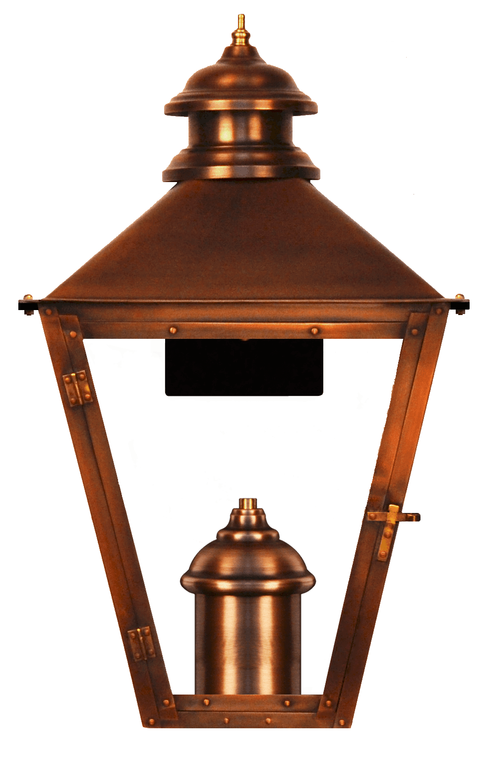 Adam Street Wall Mount Electric Lantern — Antique Copper, None