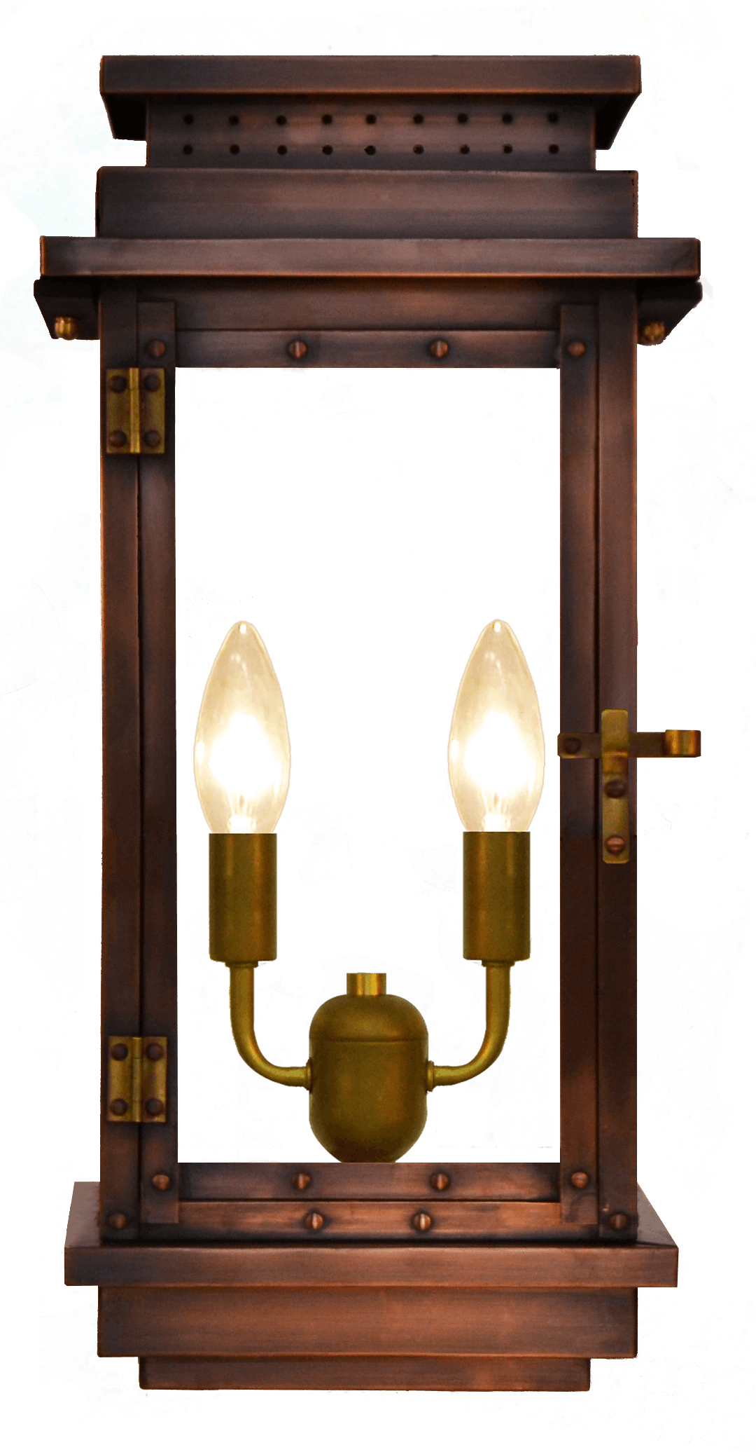 Contempo handcrafted copper lantern by The CopperSmith