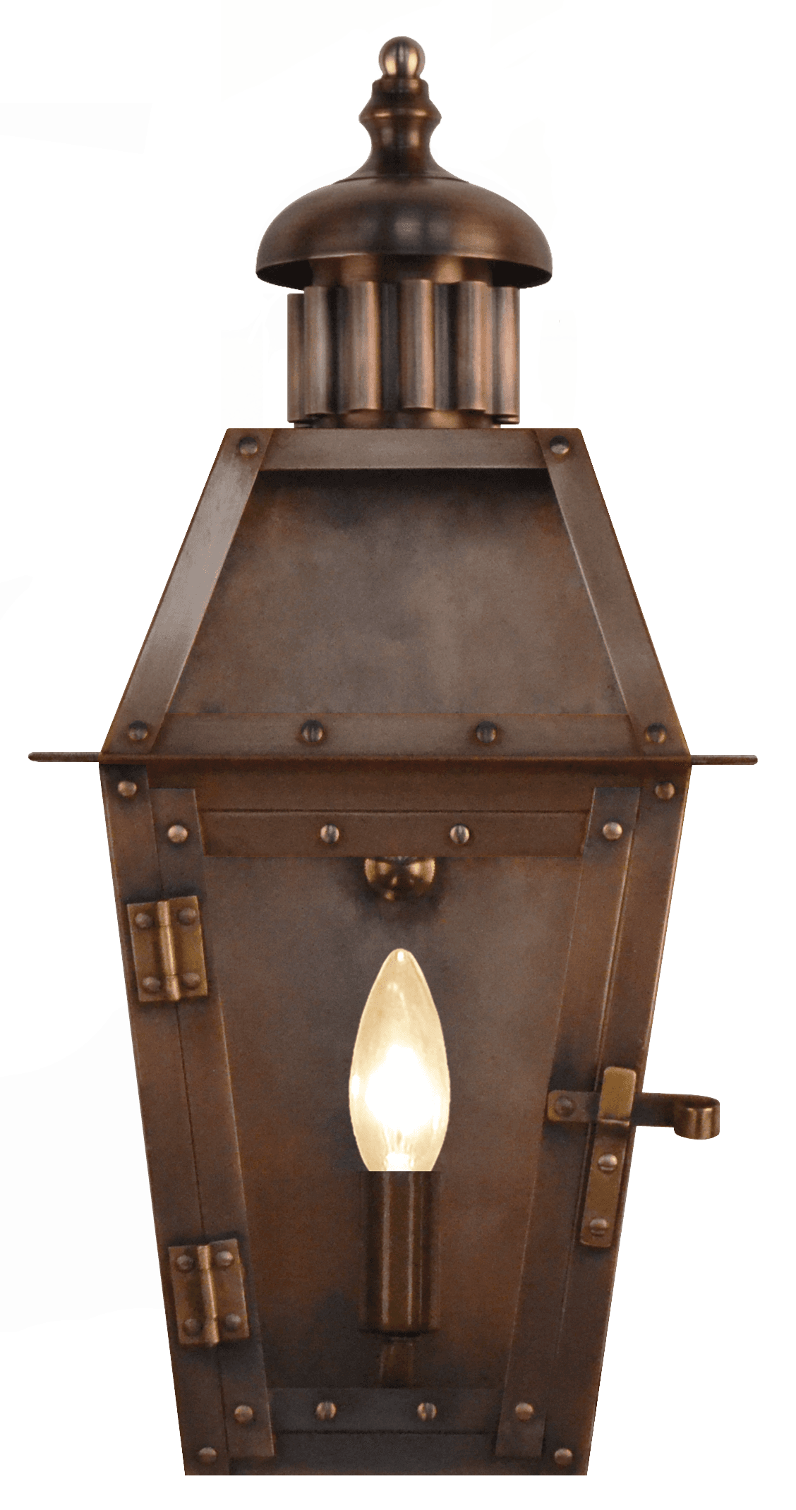 Arcadia handcrafted copper lantern by The CopperSmith