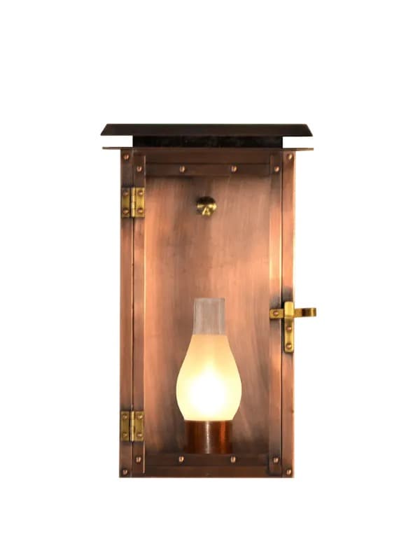Hyland Flush handcrafted copper lantern by The CopperSmith