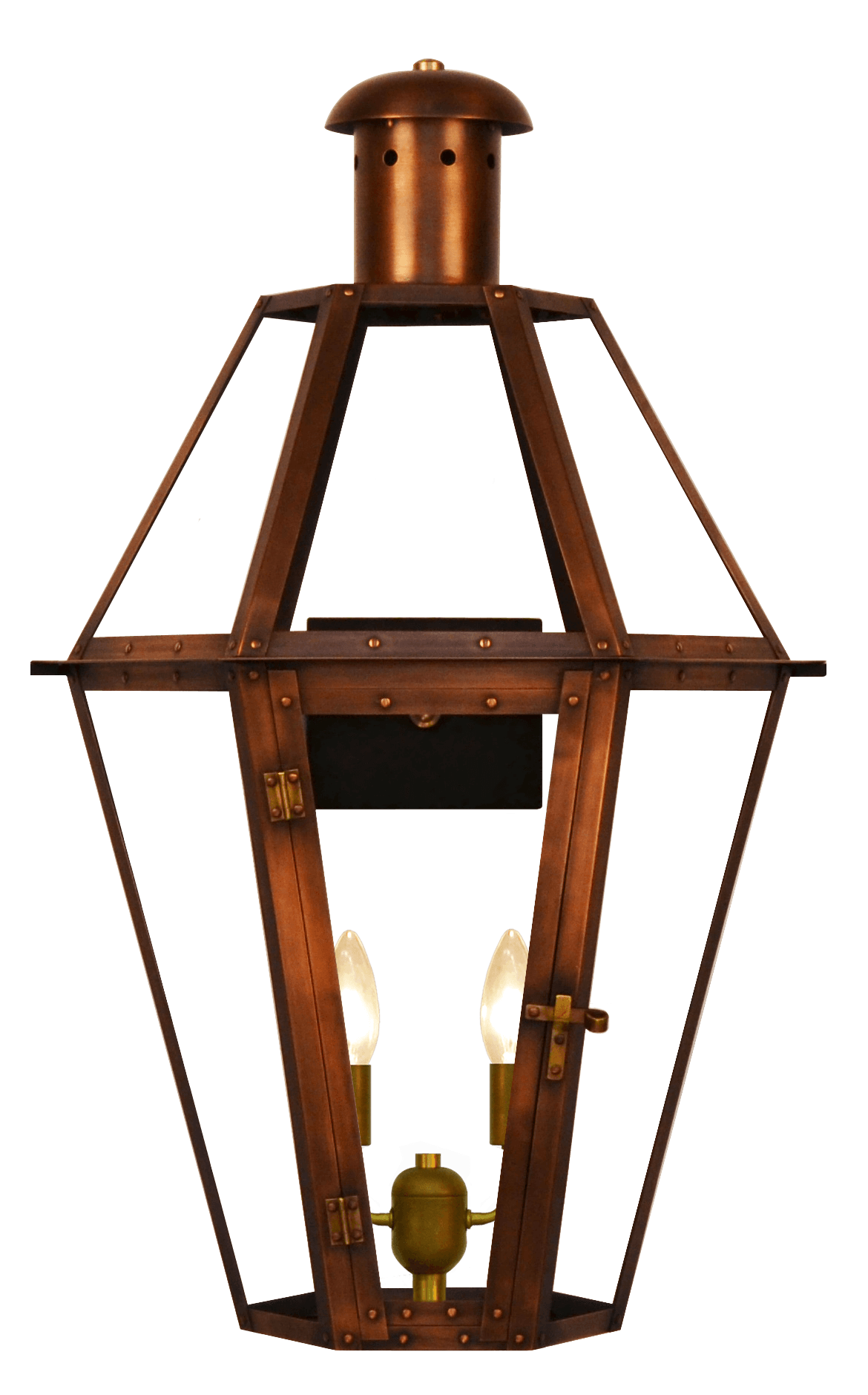 Mount Vernon handcrafted copper lantern by The CopperSmith