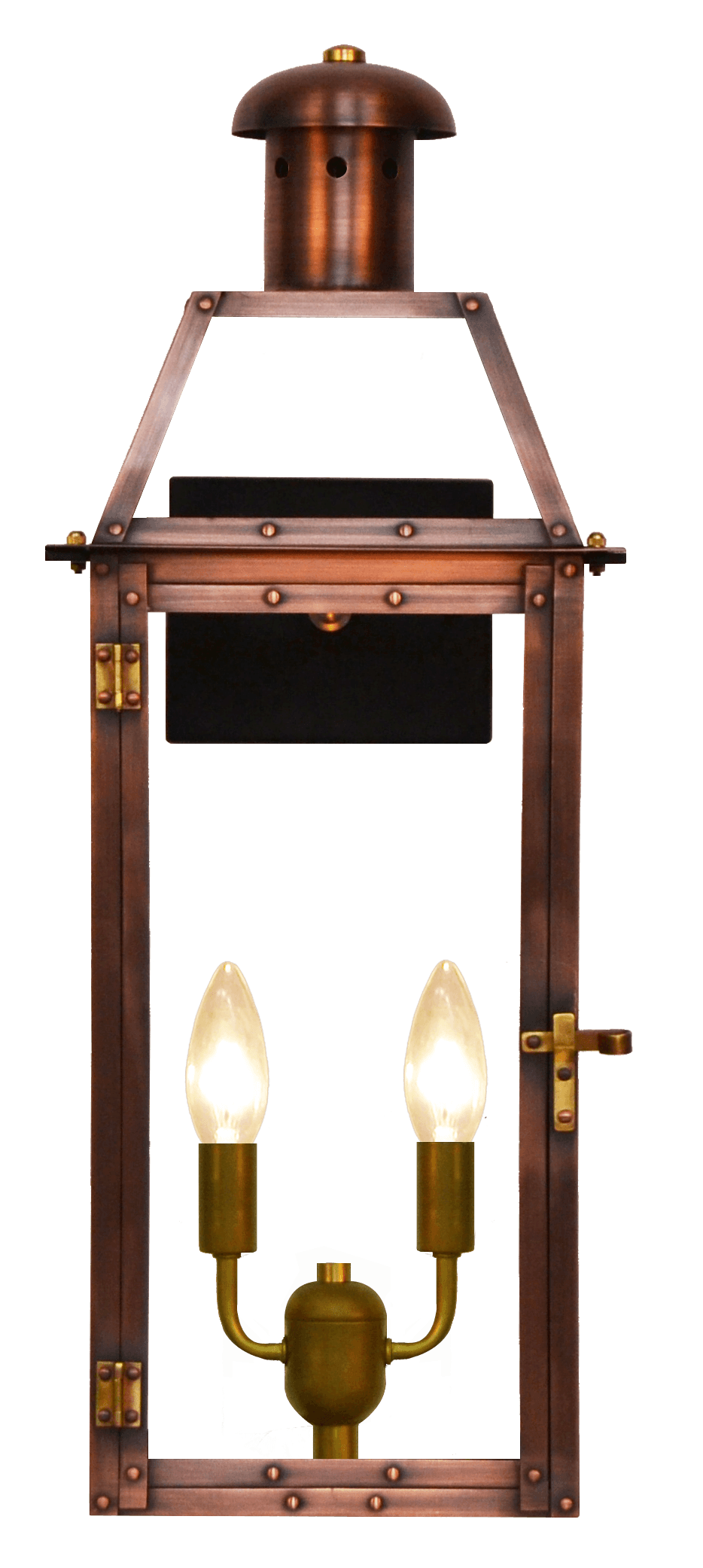 Oakley handcrafted copper lantern by The CopperSmith