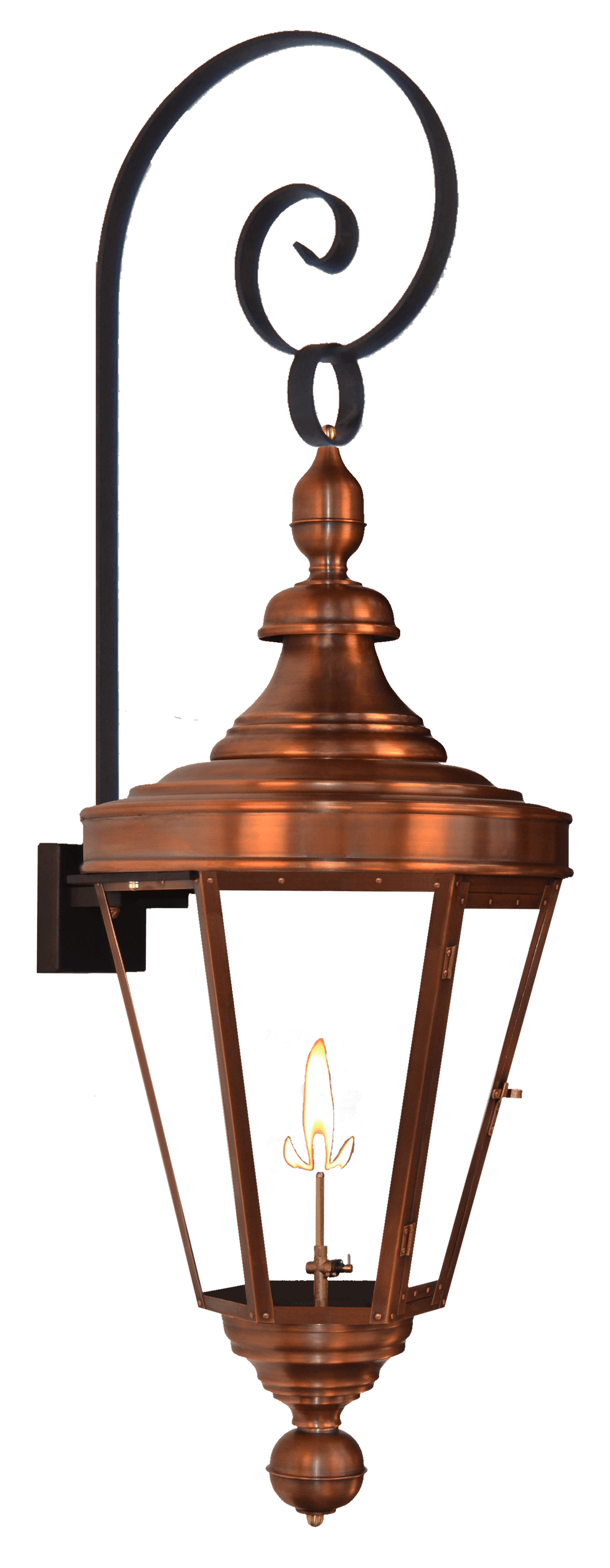 Royal Street handcrafted copper lantern by The CopperSmith