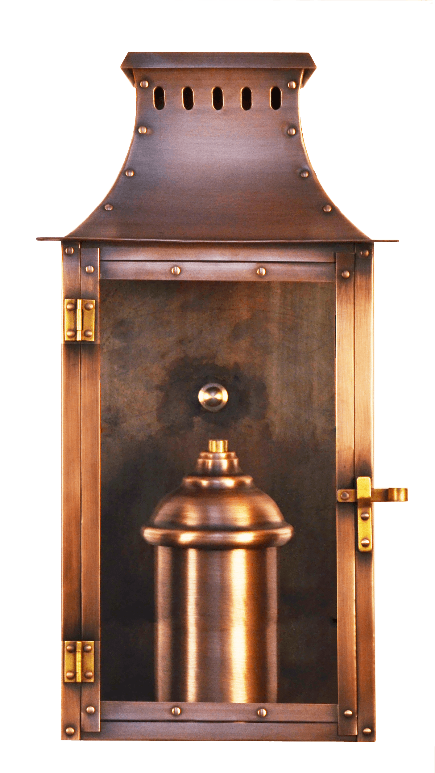Yorktown handcrafted copper lantern by The CopperSmith