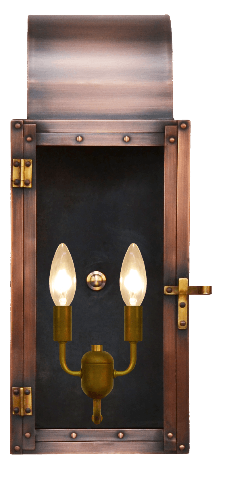 Whitney handcrafted copper lantern by The CopperSmith