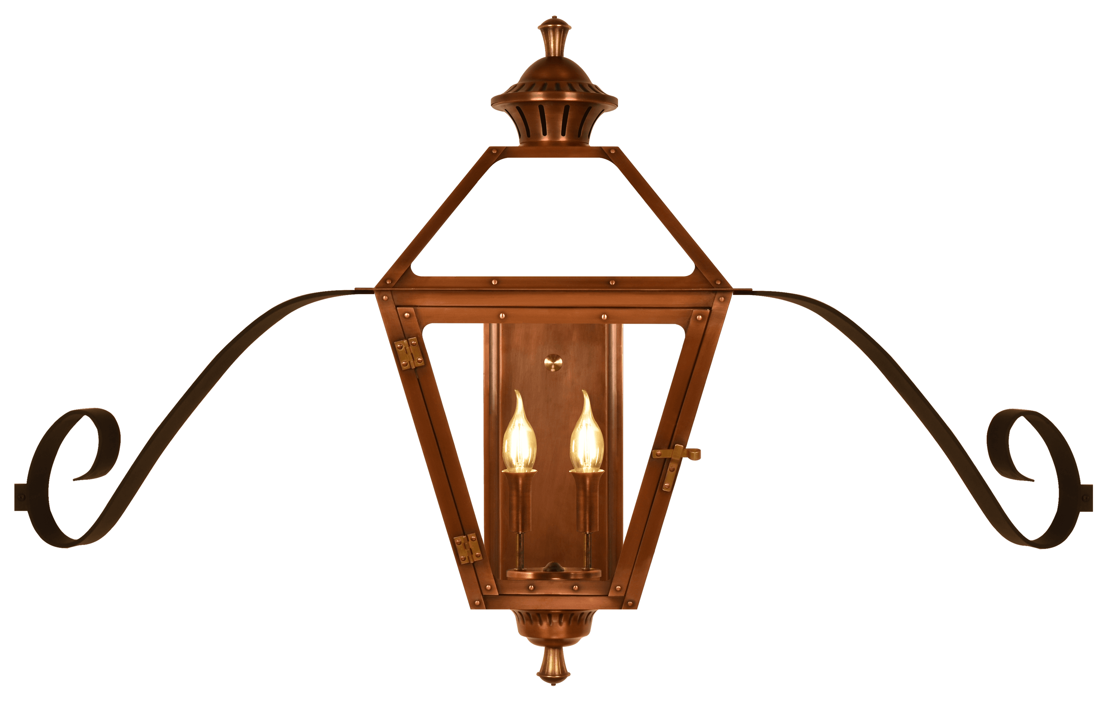 Amherst handcrafted copper lantern — Biltmore Collection by The CopperSmith