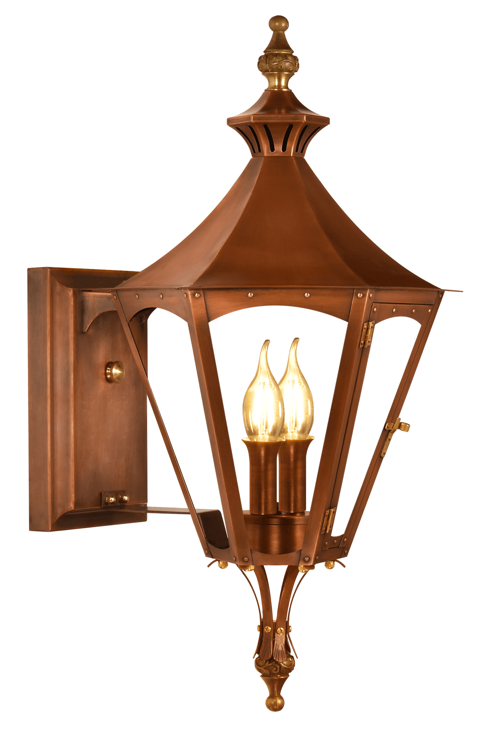 Gala handcrafted copper lantern — Biltmore Collection by The CopperSmith