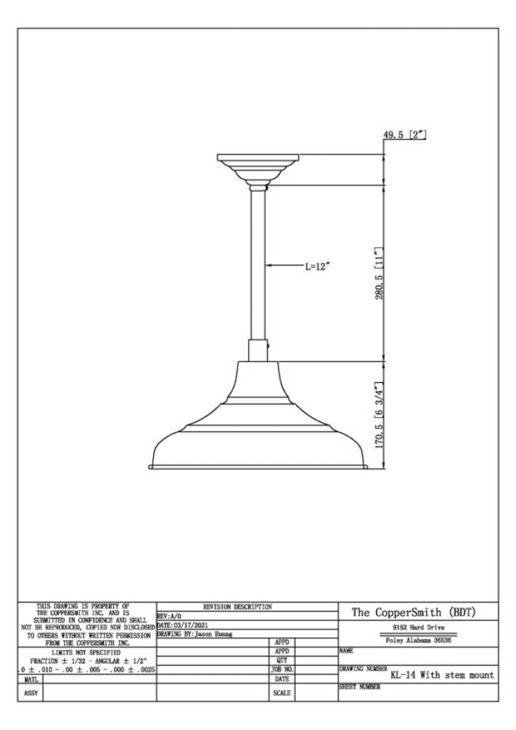 Key Largo Electric Hanging Mount Copper Lantern