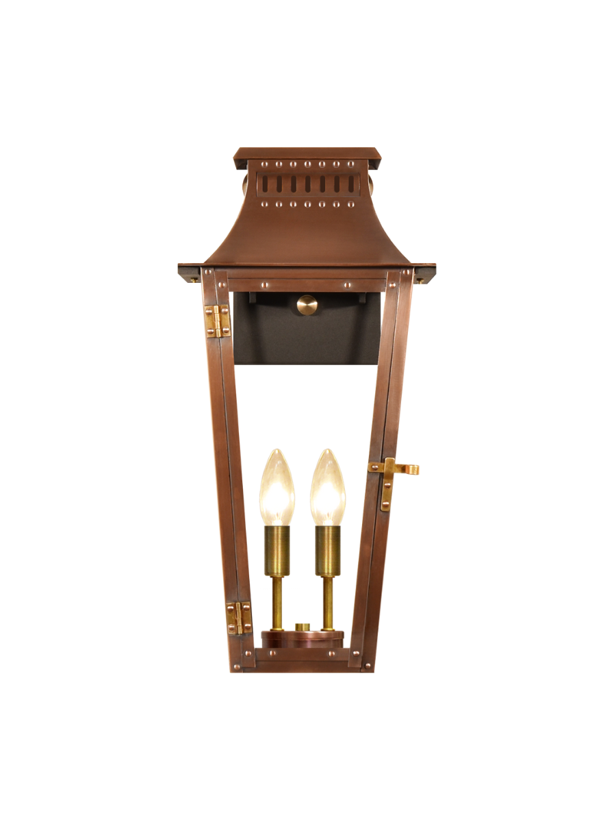 East Bay Electric Wall Mount Copper Lantern