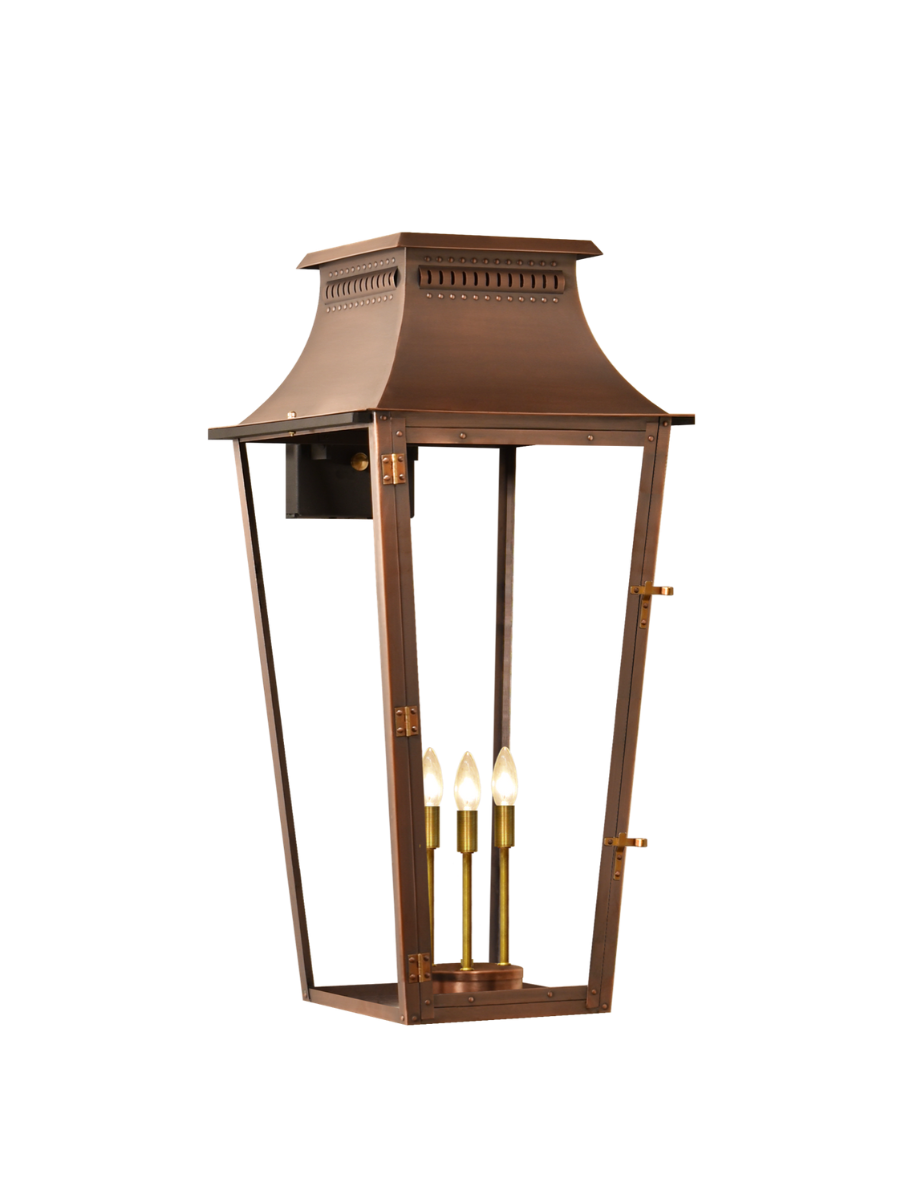 East Bay Electric Wall Mount Copper Lantern