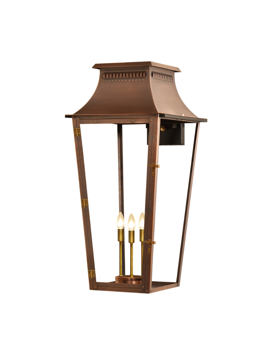 East Bay Electric Wall Mount Copper Lantern