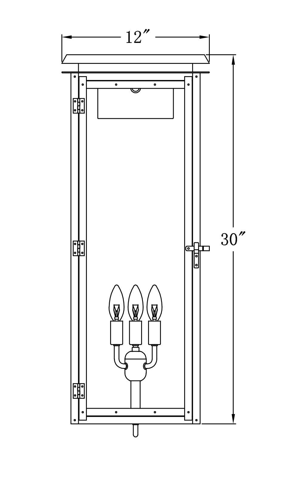 Hyland Electric Wall Mount Copper Lantern