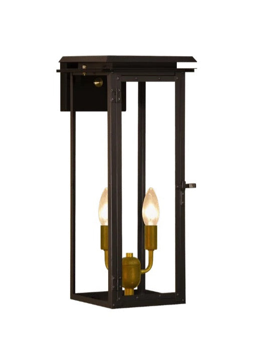 Hyland Electric Wall Mount Copper Lantern
