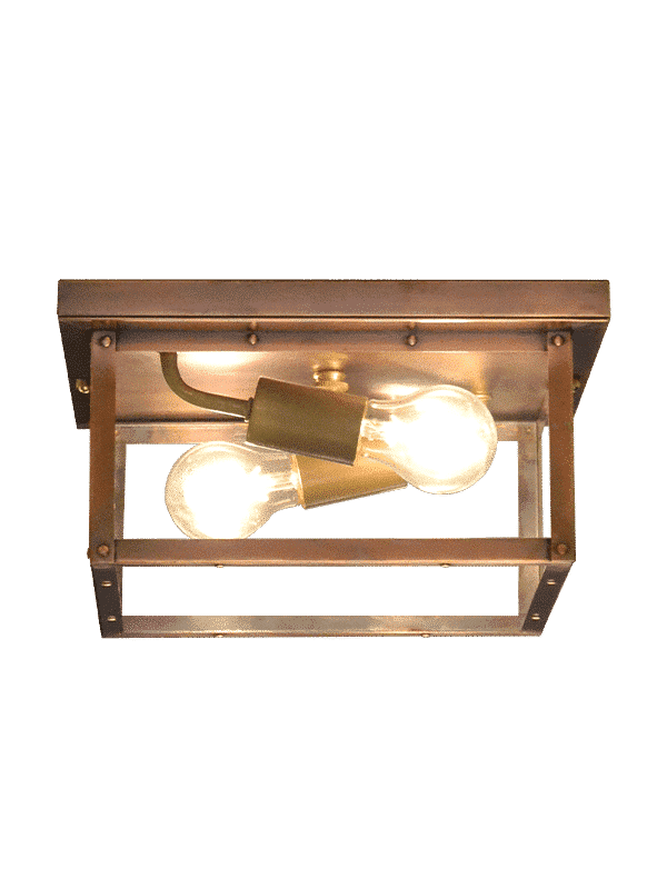 Juniper Ceiling Flush Copper Lantern
